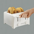 Hamilton Beach Brands 4-Slice Toaster, White